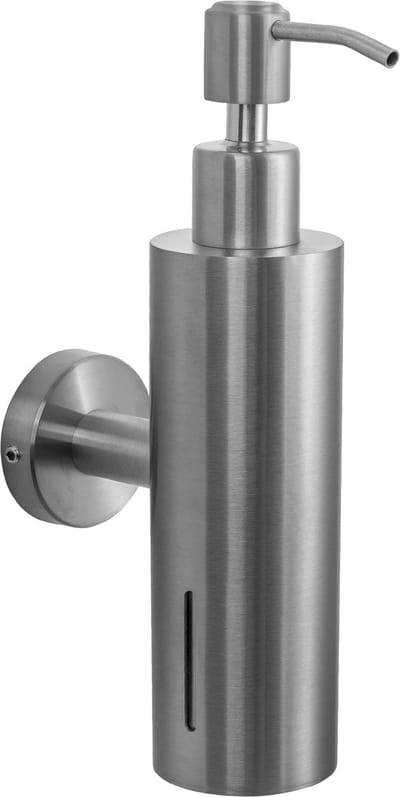 VDN Stainless Zeeppompje - Zeepdispenser wandmontage - Gun metal - Hangend - RVS