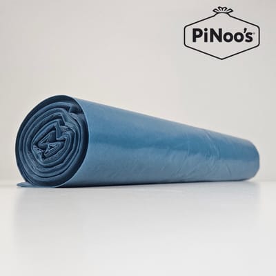 Blauwe Vuilniszakken 120 Liter | 3 rollen à 20 zakken - Gerecycled LDPE-plastic | T60 | 80x100 cm - Vuilniszak blauw 120L extra dik, vuilniszakken 80 x 100 (08010005160)