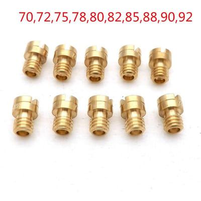 Nieuw 10 Stuks 70-92 Hoofdsproeier Voor GY6 50cc 139QMB Scooter Carburateur Carburateur Spuitstukken Mondstuk beige