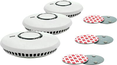 FireAngel ST-622-DET rookmelders + montageset magnetisch, set van 3 stuks - Incl. batterij (10 jaar)