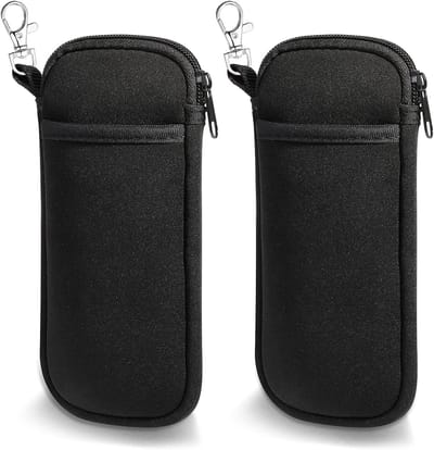 Dubbele Zachte Brillenkoker - ultralicht en draagbaar - 2 stuks - neopreen
