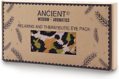 Luxe Lavendel Oogkussen in Cadeauverpakking - Yoga - Meditatie - Ontspanning - Ideaal bij Hoofdpijn & Stress - Nachtluipaard Print