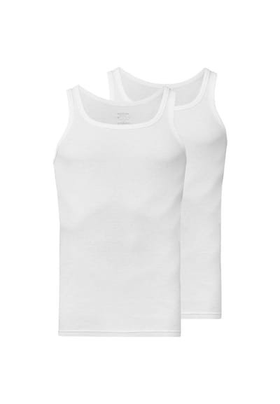 SNOCKS Tank Top Heren â€“ 2 Stuks â€“ Biologisch Katoen â€“ Basic Onderhemden â€“ Comfortabel & Ademend â€“ Perfect onder Overhemden & Truien