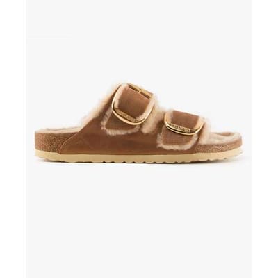 Geoliede leren sandalen voor vrouwen Birkenstock Arizona Big Buckle Oiled