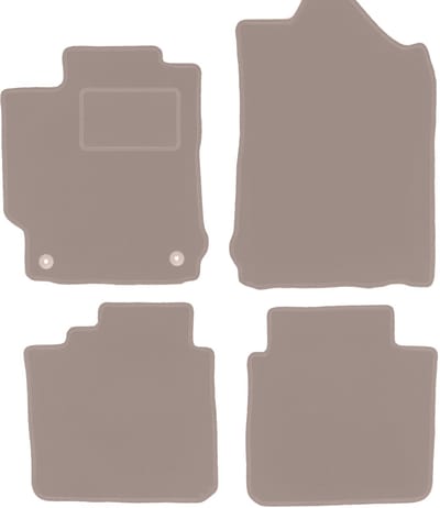 Beige velours matten voor: Toyota Camry VIII XV50 sedan (2011-2018)