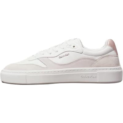 Calvin Klein Leer Metaal Enkelbandje Reliëf Logo Lage Sneakers Dames sneakers Roze HW0HW021140K6 36