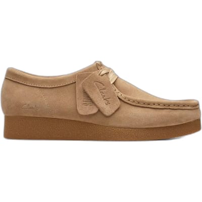 CLARKS WallabeeEVOSh Dames Veterschoenen - Suede - Beige