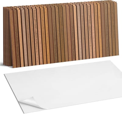 Coloray Plaktegels - Planken met verschillende texturen Wandtegel Zelfklevend - 60 cm x 30 cm - Bruin Plaktegels - 6 stuks - Rechthoek PVC Tegels - Plaktegels Keuken - Zelfklevende Vloertegels Badkamer - Vinyl Tegels - Zelfklevende Wandtegels