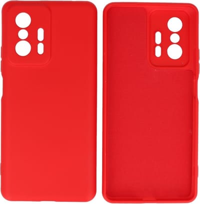 Fashion Backcover Telefoonhoesje - Color Hoesje - Geschikt voor de Xiaomi 11T - Rood