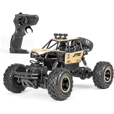 1/16 Buggy tout-terrain en alliage RC voiture 2.4GHz 4WD 15 km/H voiture d'escalade à grande vitesse or