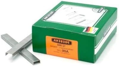 Roestvrijstalen nietjes - Klemmen metaal - Stoffen bevestigen - Beitelpunt - 12.85 mm - Zilver