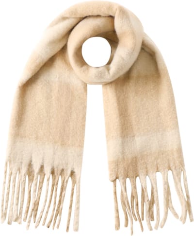 Trendy Najaars Sjaal – Heerlijk Zacht & Warm – 180x50 cm – Polyester – Herfst/Winter - zand - beige