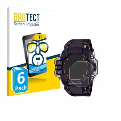 BROTECT - Screenprotector voor Casio G-Shock GPR-H 1000 - Folie Beschermfolie transparant 6 Stuks