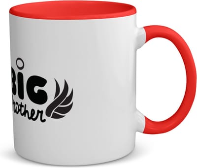 Akyol - big brother koffiemok - theemok - rood - Broer - oudere broer - cadeau - verjaardag - oudere broer - familie - 350 ML inhoud