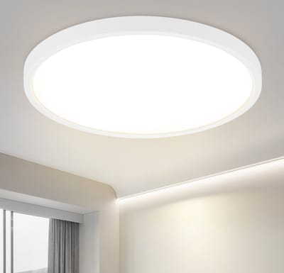NETTLIFE Plafondlamp - LED - Ø 30 cm - witte plafonniére - 18W - neutraal wit licht - rond