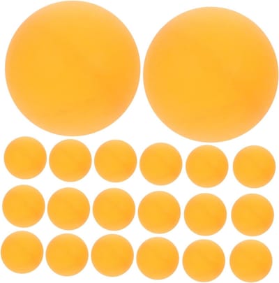 Feestdecoratie Pong - Spelballen Loterij - Tafeltennis Training - Hol Ontwerp - 100 Stuks - Oranje