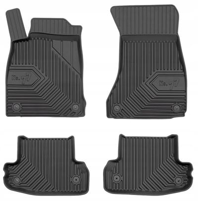 Frogum No.77 Geschikt voor Audi A5 F5 Coupe vanaf 2016 - Automatten Set - TPE Rubber - 4 cm Hoge Rand - Geurloos