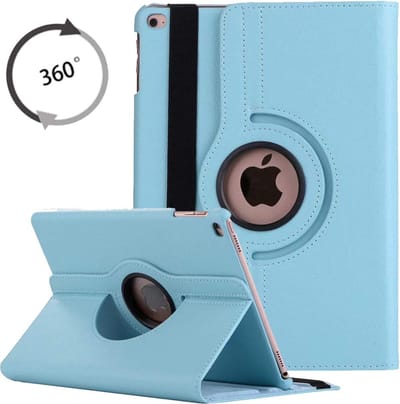 HB Hoes Geschikt voor Apple iPad 10.2 (2019) - Draaibare Tablet Book Cover - Licht Blauw