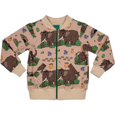 Rits sweatshirt voor kinderen Raspberry Republic Wooly Mammoth