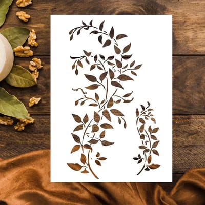 Grote bloemenstencils voor schilderen, A4 formaat herbruikbare wijnstokstencil, klimopstencil, tekensjabloon voor meubels, canvas, woondecoratie, doe het zelf knutselsjabloon
