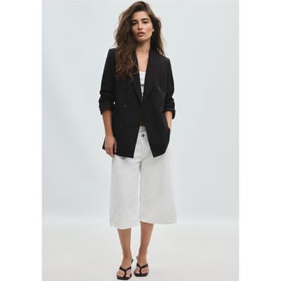 Stradivarius Getailleerde blazer met knopen  Zwart XS