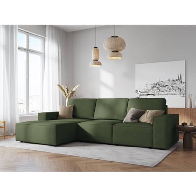 3.5-zitshoekbank Carlo links ribstof | Milo Casa