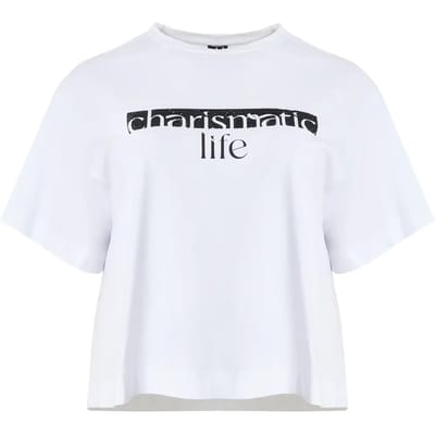 Katoenen dames-T-shirt Mat Fashion Charismatic Life