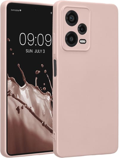 kwmobile metallic telefoonhoesje van TPU - geschikt voor Xiaomi Redmi Note 12 Pro 5G - Flexible case voor smartphone - In metallic arctische bes