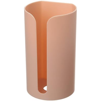 Multifunctionele Nagelvrije Wandgemonteerde Plastic Vuilniszak Opbergdoos Vuilniszakhouder Katoen Thuis KeukenPad Container roze