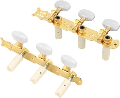 4 Stuks Gitaar Mechanieken Stemmen Swivel 2L + 2R, Gitaar Snaren Mechanieken, Professionele Stemsleutel voor Elektrische Gitaar, Duurzaam Metaal