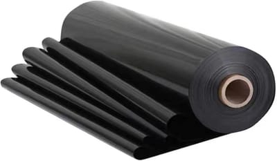 Zware Zwarte Plastic Folie 2x2m - UV-bestendig en Waterdicht Dekzeil voor Tuin en Bouw
