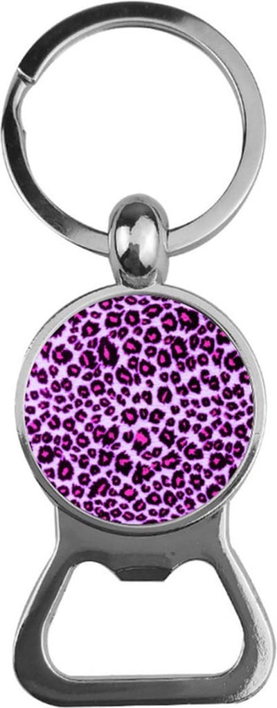 Bieropener Glas - Panterprint Roze