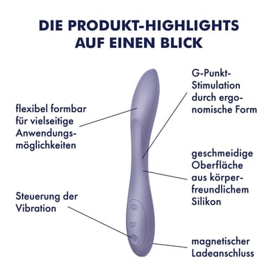 Satisfyer 'G-Spot Flex 2', 23 cm, g-spot-vibrator, flexibel, 2 motoren