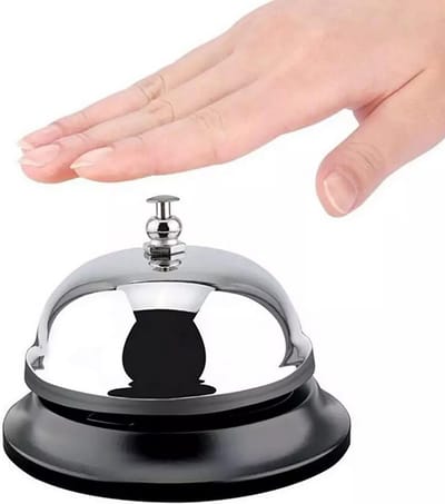 Tafelbel Metaal - Receptiebel & Keukentje voor Restaurants & Hotels