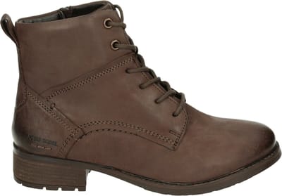 Josef Seibel - KATE 15 - Hoge sneakersVeterbootsDames veterschoenenDames sneakersHalf-hoge schoenen - Kleur: Bruin - Maat: 36