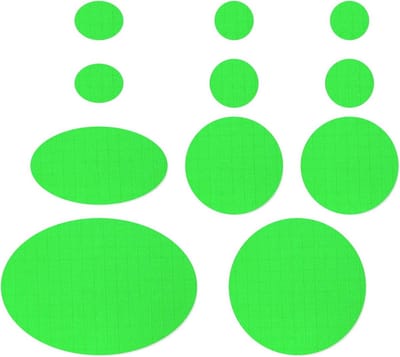 EHBO Reparatie Set voor Donsjassen & Slaapzakken - Zelfklevende Patches Lichtgroen