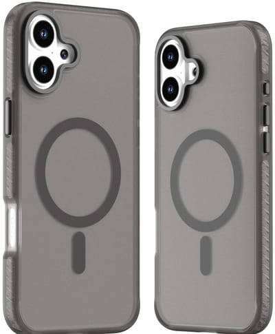 Mobile5 - iPhone 16 Plus Magsafe-Compatible Backcover - Zwart met Lens Design