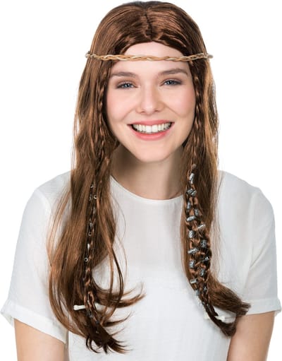 dressforfun - Pruik dame uit het stenen tijdperk - verkleedkleding kostuum halloween verkleden feestkleding carnavalskleding carnaval feestkledij partykleding - 300722