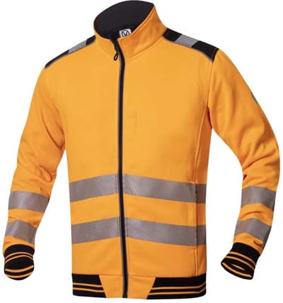 Ardon Signal Hi-Viz Sweatvest | Fluorescerend oranje/zwart | Maat L | Reflectieklasse 2