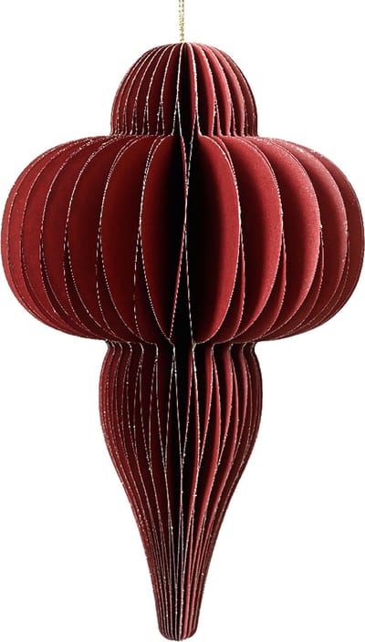 Ornament papier rood groot