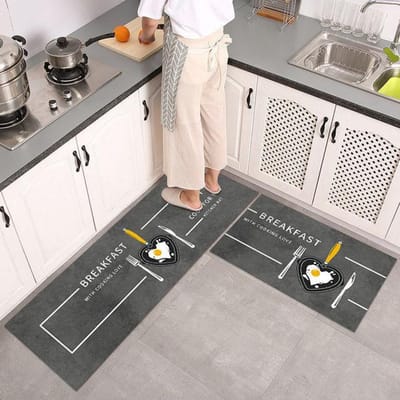 Keukenmat Badkamer Entree Deurmat Hal Balkon Antislip Tapijt Huis Slaapkamer Woonkamer Bedzijde Vloer Decor Zacht Kleed 40cmx60cm 1pc white