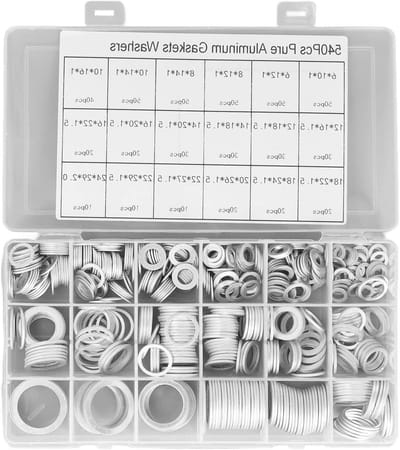 Dailygoods- Afdichtingspakkingen 540 Stuks - O-ringen Set - Aluminiumlegering - Roestbestendig - Temperatuurbereik - Toepassing Auto's/Industriële Apparatuur