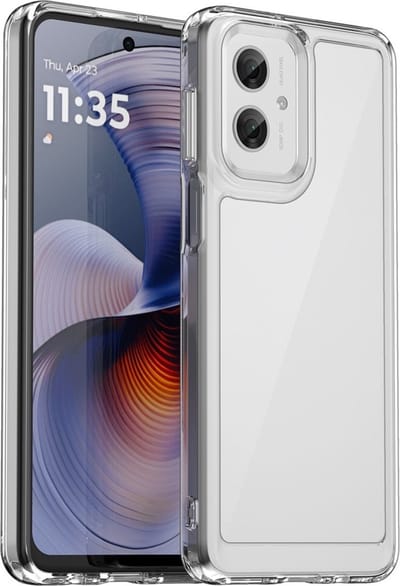 Coverup Hoesje - Geschikt voor Motorola Moto G55 Hoesje - Coverup Transparant ShockProof TPU Back Cover - Transparant