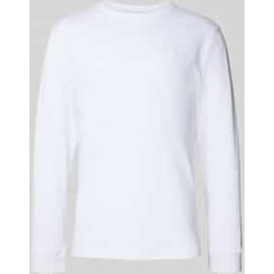 Shirt met lange mouwen en ribboorden