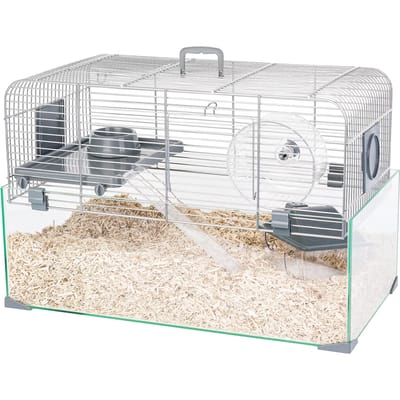 ZOLUX Panas Colour 50 - Hamsterkooi - 50 cm - Glazen Onderbak - Grijs