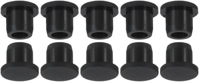 Dailygoods- Gatpluggen 10 stuks - Siliconen Rubber - 11 mm Diameter - Afdichtingen voor Keuken/Badkamer - Waterdicht - Flexibel Materiaal - Afdekkap