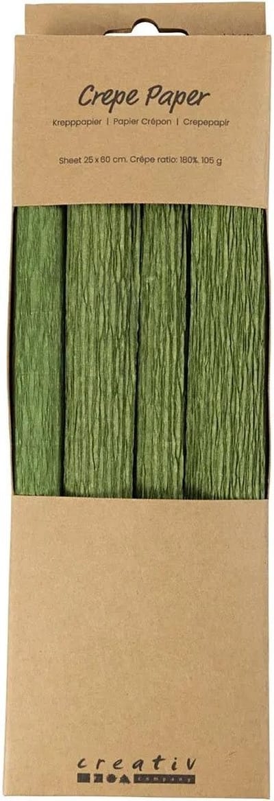 CC Crêpepapier Groen 4 vel