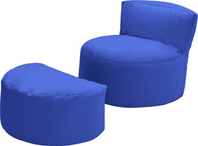 Zitzak - Kinder Zitzakken met Voetenbank - Zitzak Kind - Binnen & Buiten Zitzak Lounge - Duurzaam Gaming Zitzak Stoel - Bean bag Ligstoel
