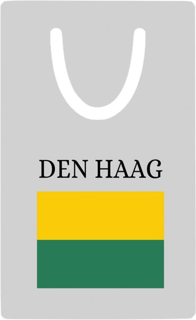 Hacebo® - Den Haag metalen boekenlegger - Rotterdam - Hagenezen, Hagenaren of toeristen - Vlag - Den Haag - Zuid Holland Bladwijzer boekenleggers - 7.6 cm x 5cm