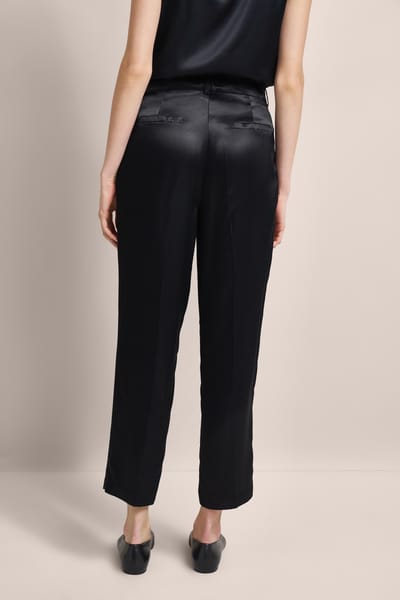 Bugatti Damen Casual broek met vouw